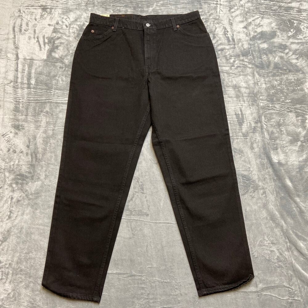 Vintage Levi's Women's 951 Orange Tab‎ Relaxed Fit Tapered Jeans Size 18 Black
